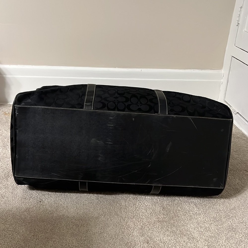 COACH BLACK TRAVEL DUFFEL BAG - Picture 13 of 16